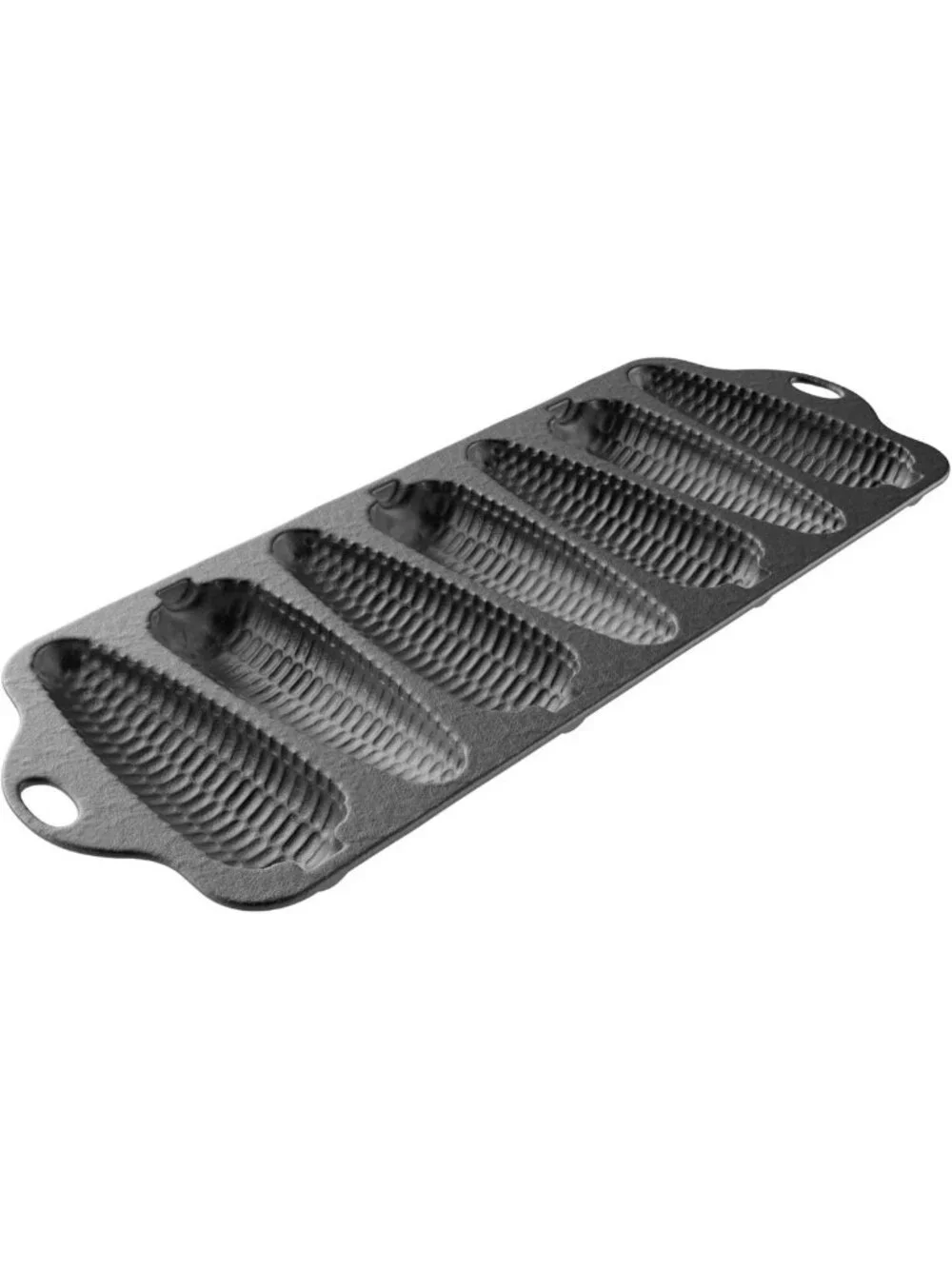Pre-Seasoned Cast Iron Cornbread Pan with 7 Corncob Sticks - Versatile Bakeware